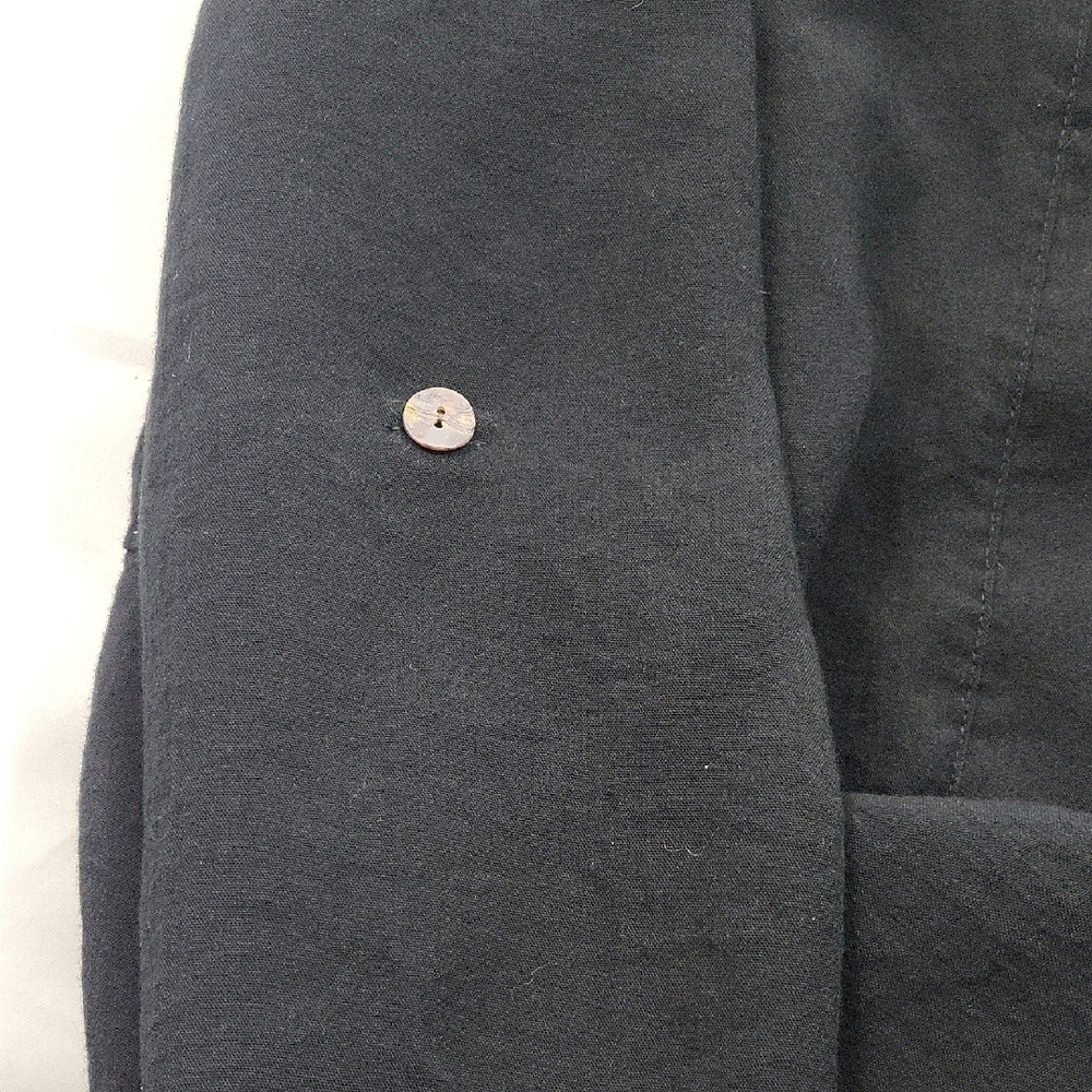 Fridaze Black Linen Women's Tunic/ Jacket Lagen Look - Picture 4 of 8